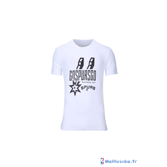 T-Shirt NBA Pas Cher 2017 Playoffs Live Fans San Antonio Spurs